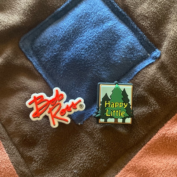 Set of 2 Bob Ross CROCS Jibbitz - Picture 1 of 1